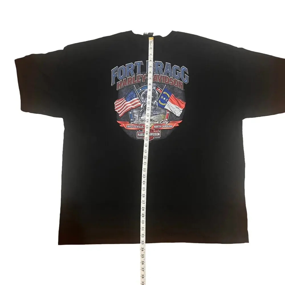 Fort Bragg Harley-Davidson Fayetteville, NC Short Sleeve Black Tee Shirt 4X NWT - Picture 6 of 7